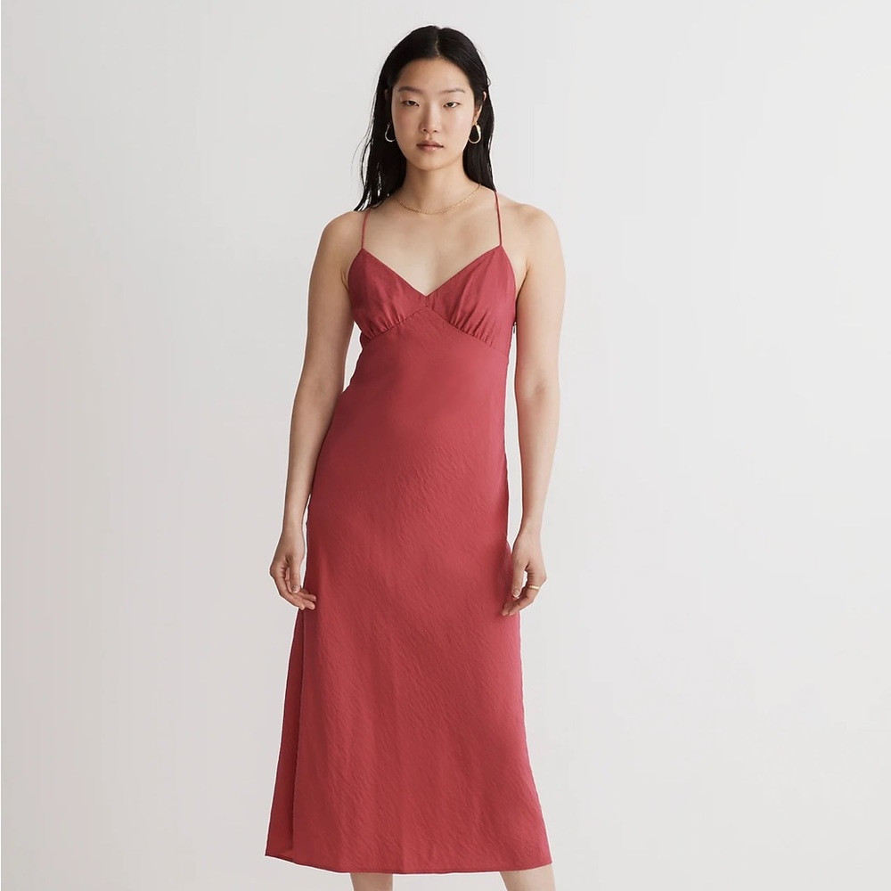NWT Madewell Layton midi slip dress